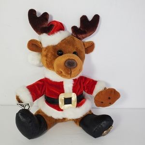 Vintage Reindeer Holiday Christmas Plush 2004